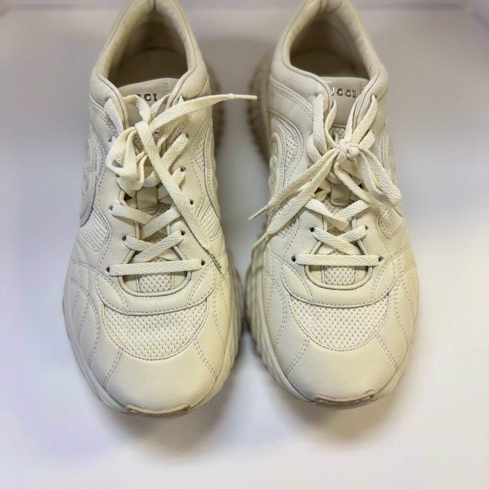 Gucci Off-White Quilted Sneakers